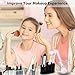 Herwiss Electric Makeup Brush Cleaner and Dryer Machine, Makeup Brush Cleaning Tool with 8 Rubber Holders, Automatic Spinner Cleaner, Cleans & Dries Makeup Brushes in Seconds