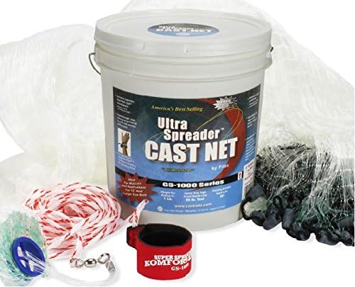Fitec GS1000 Ultra Spreader Clear Fishing Cast Net