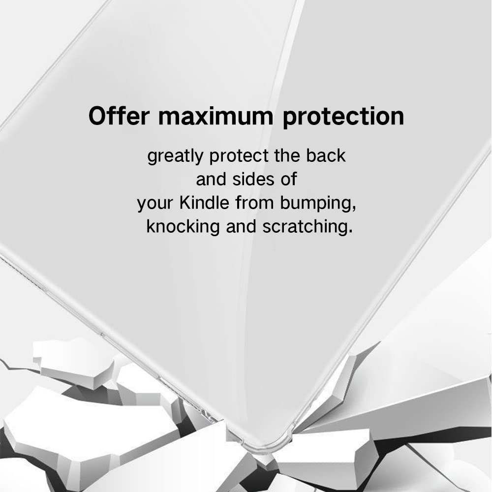 Diamond Clear Case for Kindle Oasis 3/2 (2019/2017), Non-Yellowing | Military Drop Protection | Slim Fit Hard Case | Non-Slip TPU Bumper | For 7