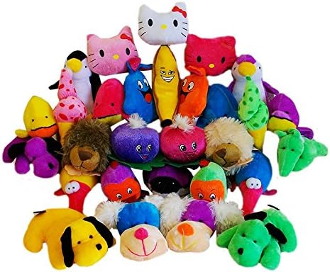 Huggables Pack of 10 x Assorted Plush Toys (Teddies, Banana's, Whales, Penguins, Kittens Etc Etc) Randomly sent, lots of variety. Nice Quality 4" - 5" In Size, Ideal Party Bag Filler.