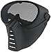 SportPro CM Mesh Eye Protection Full Face Mask for Airsoft - Black