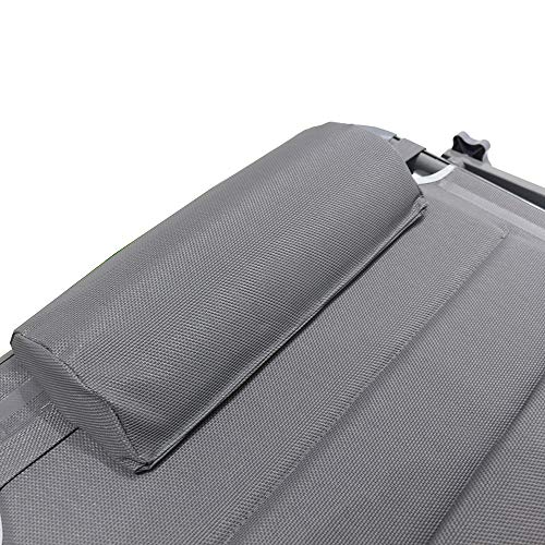 Homecall Sonnenliege mit Dach, schnell trocknender Schaumstoff, XXL, 200 x 70 cm - (Grau) – Bild 6
