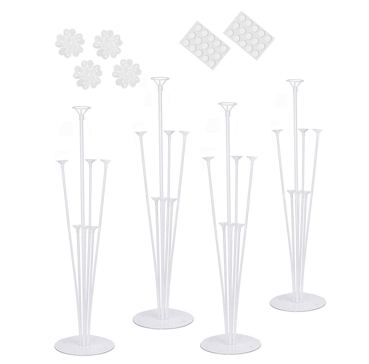 ABSOK Table Balloon Stand Kit with Ballon Cup/Pole/Base Support Holder for Graduation,Wedding,Birthday,Party Decorations