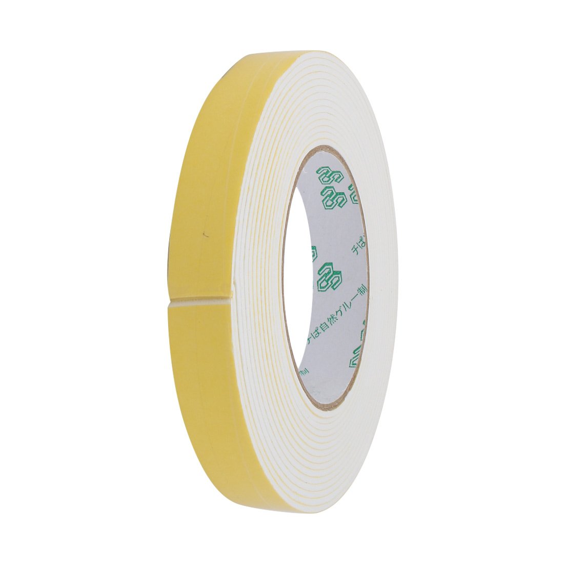 sourcingmap 25mm Width 2mm Thick Single Side Sealed Shockproof Sponge Tape White 5M Length