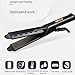 Professional Hair Straightener, Flat Iron for Hair Styling: Tourmaline Ceramic Flat Iron with Floating Plates and Digital Controls for All Hair Types with Rotating Adjustable Temperatur (Black)thumb 4
