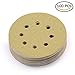 LotFancy 100 PCS 120 Grit Sandpaper, 5 Inch 8 Hole Sanding Disc Aluminum Oxide, Orbital Sander Sandpaper for Stripping Paint, Sand Paper for Wood, Plastic, Rust Removal, Random Orbital Sander Pads