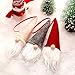 Elf Gnome Santa Handmade Tomte Plush Ornaments Christmas Hanging Decoration for Christmas Tree Wall Table Decorations Supplies (12 Pieces)