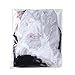 Tinksky 3pcs Women's Floral Lace Stretchy Strapless See Through Bandeau Tube Top with Bra - Size M.