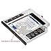 QNINE 2nd HDD SSD Hard Drive Caddy Tray Replacement for Lenovo Thinkpad T420 T430 T510 T520 T530 W510 W520 W530, Internal Laptop CD/DVD-ROM Optical Modular Bay Adapter to 2.5 Inch 12.7MM