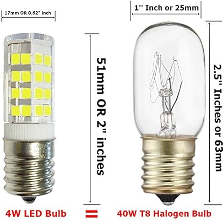 2 Bulbs E17 Led Bulb For Microwave Oven Under Microwave Stove Light 40w Equival Green Amazon Ca Tools Home Improvement