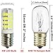 Anyray 2-Bulbs Replacement for WB36X10003 40W Microwave Light Bulb, 40T8 E17 Base Appliance Light Bulbs (Cool White 6000K)