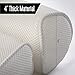 Gorilla Grip Comfort Slip Resistant Large Thick Soft Quick Drying Relaxing Spa Bath Pillow, 4 Inch Thick Washable, Cushion Support Head, Neck and Shoulder in Tub, Bathtub Accessory, 2 Panel, White