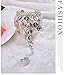 Yozone Belly Dance Silver Triangle Bracelet Hand Jewelry - Ladies Coin Bracelet With Ring - 2 Pcs (Silver)