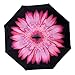 Newsight Reverse Umbrella, Double Layer Inverted Umbrella Upside Down, Self Stand, C Shape Handle, Inverse Inside Out Folding for Car, Windproof, Waterproof, Sun Protective (Pink Flower)