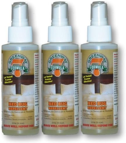 All Natural Greenway Formula 7 Bed Bug Solution Package of Three 3.3 Oz