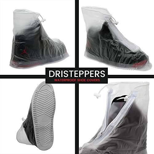 Waterproof Rain & Snow Shoe Covers |Extra Thick|Nonslip Non-Rip Heavy Duty Protection (S: Mens 5-7 Womens 4-8)