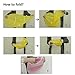 Cute Raincoat, Rain Coat UFO Children Umbrella Hat Foldable Magical Raincoat, Hands Free (Yellow，Duck)