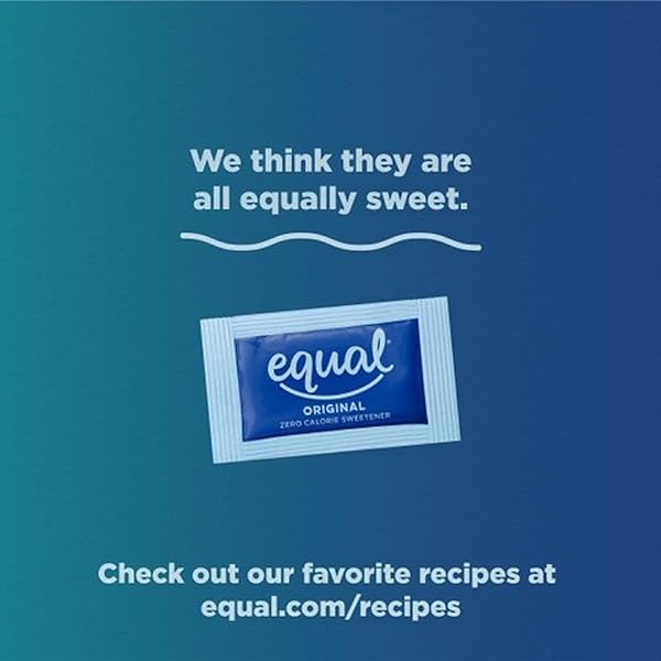 EQUAL 0 CALORIE SWEETENER, SUGAR SUBSTITUTE, ZERO CALORIE SUGAR ALTERNATIVE SWEETENER PACKETS, SUGAR ALTERNATIVE, 500 COUNT