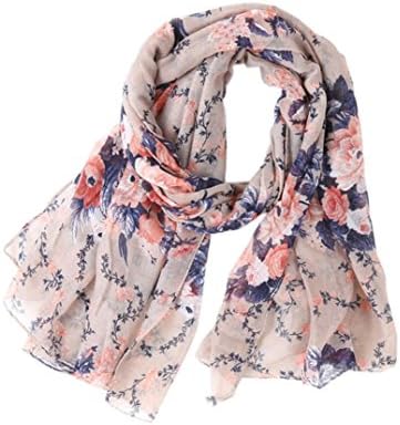 Women Red Poppy Scarves, TRENDINAO Ladies Girls Beach Flower Print Stole Shawl Scarf Wrap