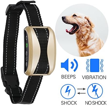 Bark Collar Ocgia Rechargeable Dog Barking Control Training Collars Beep Vibration Humane No Harm Shock with 7 Sensitivity Anti Bark Deterrent for Small Medium Large Dogs
