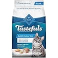 Blue Buffalo Tastefuls Natural Dry Food for Adult Indoor Cats, Chicken & Brown Rice Recipe, 7-lb. Bag
