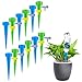 UERMEI Plant Self Watering Spikes System, Vacation Plants Drip Irrigation Automatic Watering Devices with Slow Release Control Valve Switch for Potted Plants Indoor&Outdoor (12 Pack)