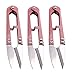 Penta Angel 4.1inch Sewing Scissors Yarn Thread Scissors Mini Small Snips Trimming Nipper - Great for Stitch,DIY Supplies (3PCS, Pink)