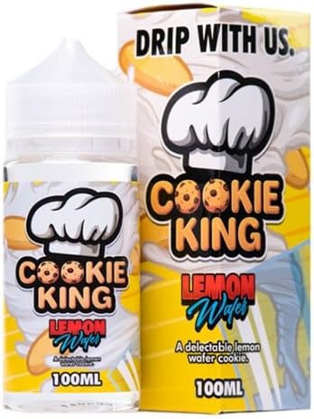 Cookie King E Liquid 120ml 0mg Shortfill USA American Dessert Gourmet Vape Juice Lemon Wafer