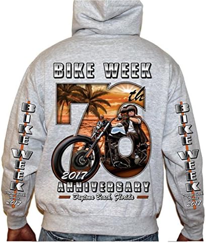 Biker Life USA 2017 Bike Week Daytona Beach 76th Scene Zip Up Hoodie