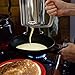 Pancake Batter Dispenser- Gourmet Stainless-Steel Pourer- Perfect for Baking Cupcakes, Waffles, Cakes, and Muffins- No Drip Dispenser by Chef Buddy
