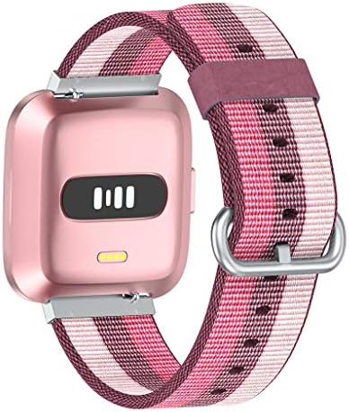 Sport Watch Strap for Fitbit Versa Lite,Jchen Fashion Soft Lightweight Nylon Breathable Replacement Watch Band Sport Wrist Strap for Fitbit Versa Lite