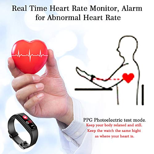 Fitness Tracker Watch, Activity Tracker with Heart Rate Monitor, Smart Watch with IP67 Waterproof, Smart Bracelet with Sleep Blood Pressure Monitor, Pedometer Watch for Android and iOS Smartphone - Thumbnail 3
