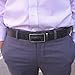 Falari Men's Crocodile Alligator Dress Belt Embossed Genuine Leather Strap Black 7021-BK-XL44