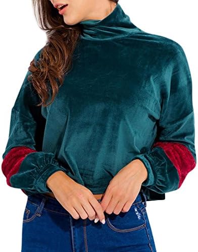 Orangeskycn Women Ladies Casual Turtleneck T-Shirt Long Sleevel Tops Blouse Fall Outfits