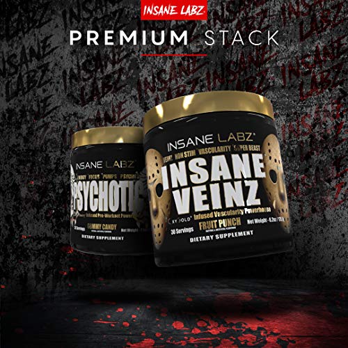 Insane Labz Psychotic Gold, High Stimulant Pre Workout Powder, Extreme