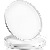 12" Ceramic Serving Trays, 3 Packs Round Serving Platters, Platters for Serving Food, Appetizer, Charcuterie, Snack, Dessert, Serving Dishes, Serving Trays for Entertaining, White