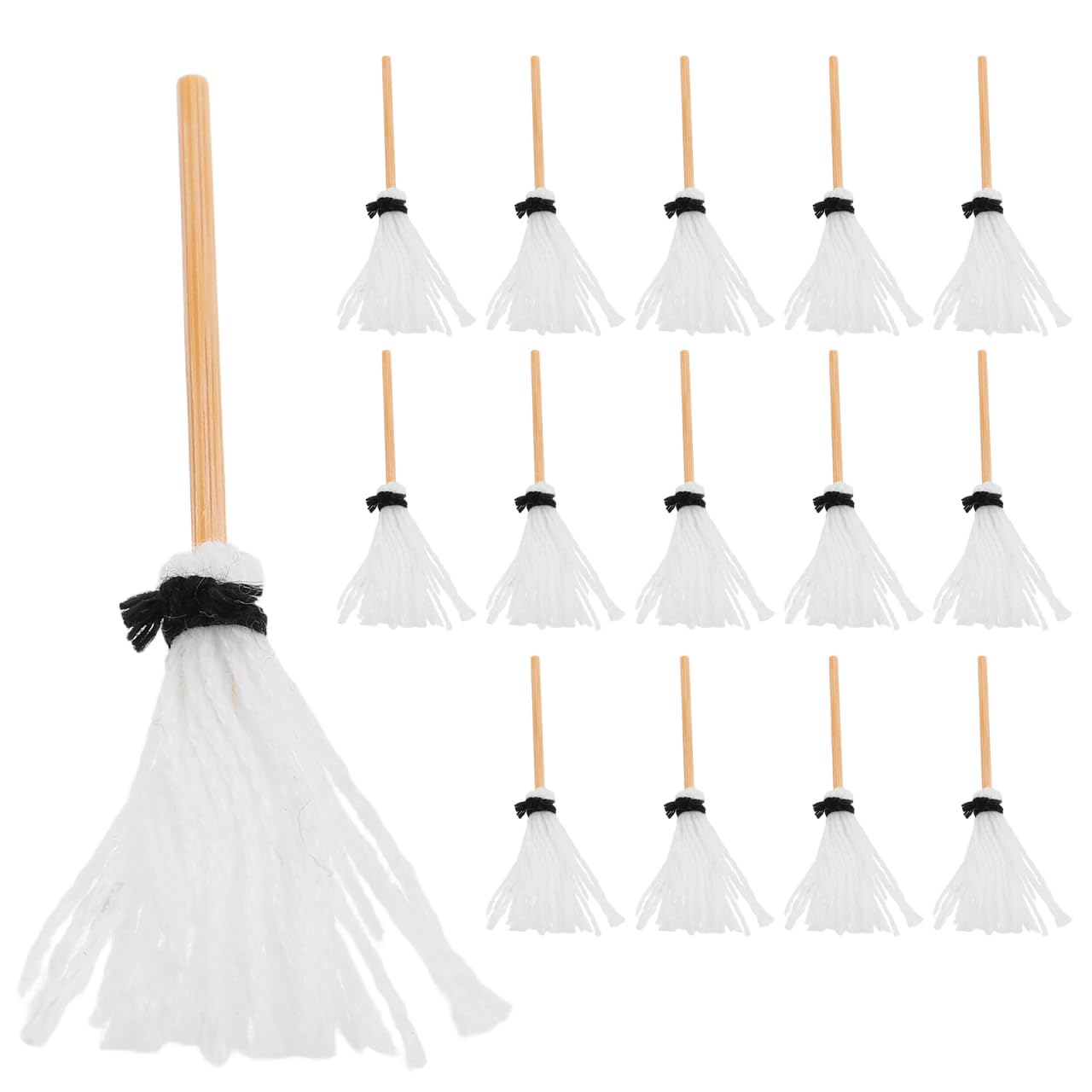 BESPORTBLE 15pcs Scale Mini Mops for DIY Play and Party Decorations Tiny Cleaning Tools for Creative Role Play and Educational Fun