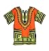 Vipada Handmade Dashiki Shirt Men's Dashiki African Shirt Free Size Several Colors (Orange) L