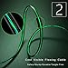 iPhone Cables,AoLiPlus Visible Flowing EL Light LED Lightning to USB Cable 8-Pin Data Sync Cord for iPhone 7/7 Plus/ 6/ 6 Plus/ 6s/ 6s Plus /5/5s/SE iPad/iPod/Beats Pill+ and More,1.2M(Green)