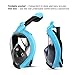 HENGBIRD Snorkel Mask, 2019 Upgraded Foldable Full Face Snorkeling Mask 180° Panoramic View Easy Breathing, Anti -Foggy Anti-Leak for Adult and Kids
