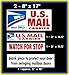 U.S. Mail Delivery Magnetic Sign Rural Carrier Magnet USPS 5 Piece Set Red