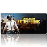 Beyme PUBG Gaming Mouse Pad Extended XXL Large Keyboard Mat for PLAYERUNKNOWN’S BATTLEGROUNDS- 35.4x15.7x0.1IN (90x40 battlegrounds 004)