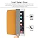 Besdata PT25_26 Ultra Thin Magnetic Smart Translucent Back Case Cover for Apple iPad 2, iPad 3, iPad 4 Bundle with Screen Protector, Cleaning & Stylus - Orange