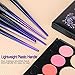 Stellaire Chern Makeup Brush Set, 10 Pcs Premium Synthetic Cosmetic Brushes, Foundation Blending Blush Powder Eye Shadow Make Up Brushes Kit - Purple & Black