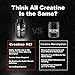Creatine HCL Capsules - 120 Creatine Supplement Pills for Muscle Size and Strength - CreHD