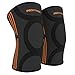 cycling knee compression sleeve knee brace for men compression knee braces for women knee sleeves knee brace neoprene knee compression sleeve for women acl women knee brace sport knee (Orange, XL)