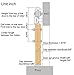 DIYHD 04BN Brushed Nickel Hardware Interior Steel Barn Wood Sliding, 8FT Track Kit, Single Door kit
