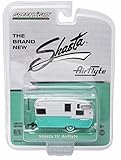 Shasta 15ft Airflyte Seafoam Green Trailer Hobby Exclusive 1/64 by Greenlight 29854