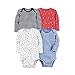 Carter's Baby Boys 4-pack Long-sleeve Bodysuits (24 months, sail)