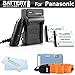 2 Pack Battery And Charger Kit For Panasonic Lumix DMC-TS25, DMC-TS20, DMC-TS30 WaterProof Digital Camera Includes 2 Extended Replacement (900Mah) DMW-BCK7 Batteries + Ac/Dc Rapid Travel Charger + Floating Strap